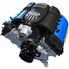 2012 Ford Mustang Boss 302 V8 Engine 3D Models